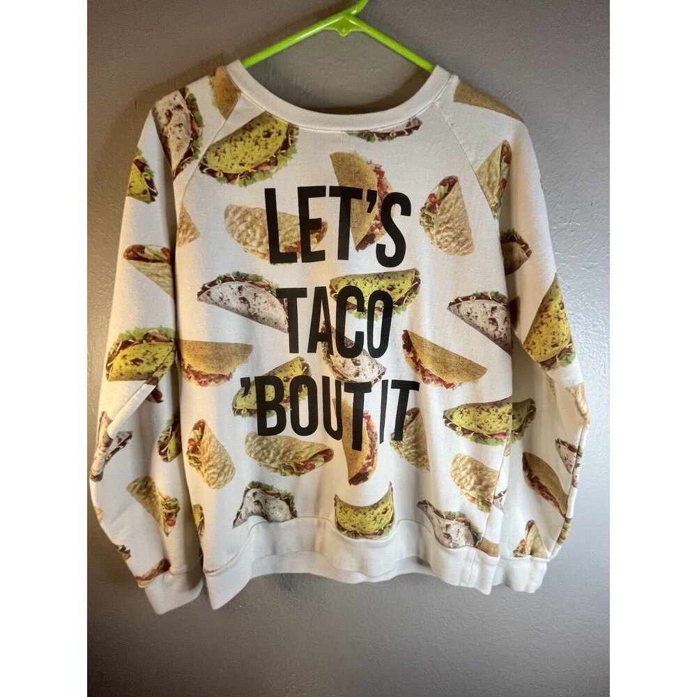 Freeze “Let’s Taco Bout It” Sweat Shirt Size Medium 60% Cotton/40% Polyester ￼